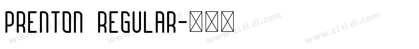 Prenton  Regular字体转换